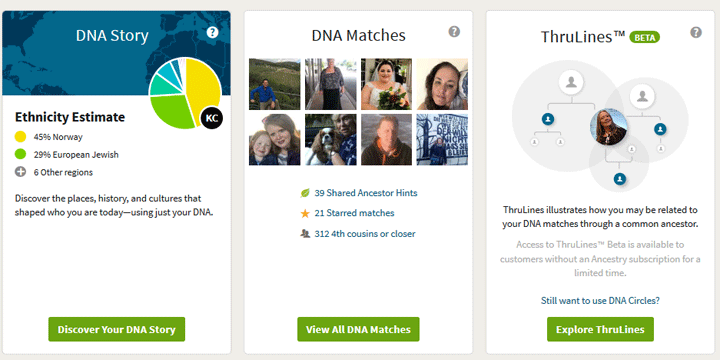 why are some of my dna matches starred in ancestry